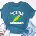 thumbnail image 5 of EcoLoom Mother Shucker Mom Word Game Corn Farmer Mum Short Sleeve Unisex T Shirt, 5 of 6