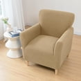 thumbnail image 4 of Armchair Slipcovers Chair Covers with Arms Stretch for Living Room Office Arm Club Chair Cover Furniture Protector Khaki, 4 of 5
