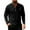 Black, variant on KHONTS Men's Long Sleeve Henley Shirts Cotton 3-Button Fall Casual T-Shirts Solid Color Soft Basic Tops White XL