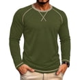 thumbnail image 2 of Jovrlynd Long Sleeve Shirts for Men Casual Basic Pullover T Shirts Soft Stretch Crewneck Shirts, S-3XL, 2 of 7