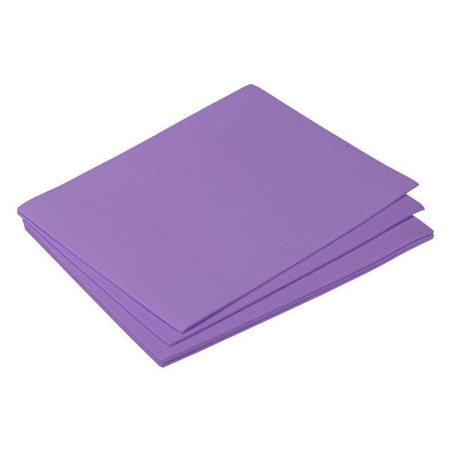 EVA Espuma Hojas Púrpura 7.6 Pulgadas x 5.9 Pulgadas 2mm Grosor para Artesanías Bricolaje Paquete de 5