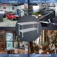 thumbnail image 3 of Resenkos Stainless Steel Work Table for Prep & Work 24 x 60 Inches Heavy Duty Table with Undershelf and Galvanized Legs for Restaurant, Home and Hotel, 3 of 8