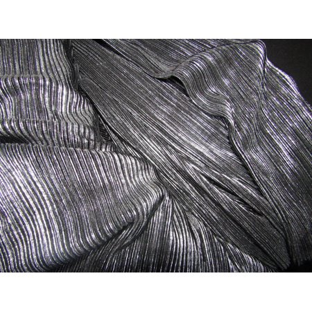 Lurex Pleated Fabric 58" Wide available in two colors