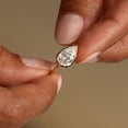 thumbnail image 4 of Lab Grown Pear Cut Diamond Wedding Ring Bypass 10k Yellow Gold Plated, 4 of 5