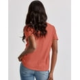 thumbnail image 4 of Hanes Originals Women's Tri-Blend T-Shirt, Relaxed Fit Red River Clay Heather XS, 4 of 4
