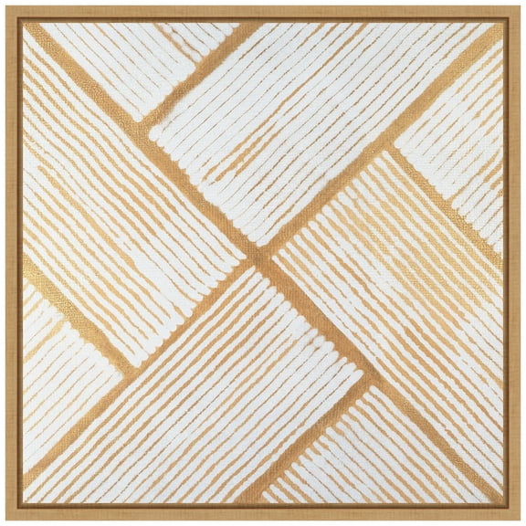 Amanti Art Goldenrod Corduroy I Framed Canvas Wall Art Print