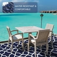 thumbnail image 4 of DEORAB 6'x9' Outdoor Rugs Reversible Plastic Straw Patio Outside Carpet Clearance Camping RV Mat,Blue & White, 4 of 7