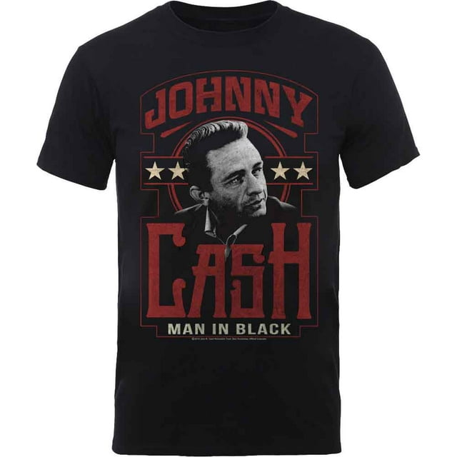 T-Shirt Unisexe Johnny Cash pour Homme en Noir