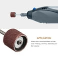 thumbnail image 5 of Uxcell 100 Pack 1/2 Inch Sanding Sleeves Sandpaper Set 120 Grit with 2 Pack 1/8 Inch Drum Mandrels for Rotary Tools, 5 of 5