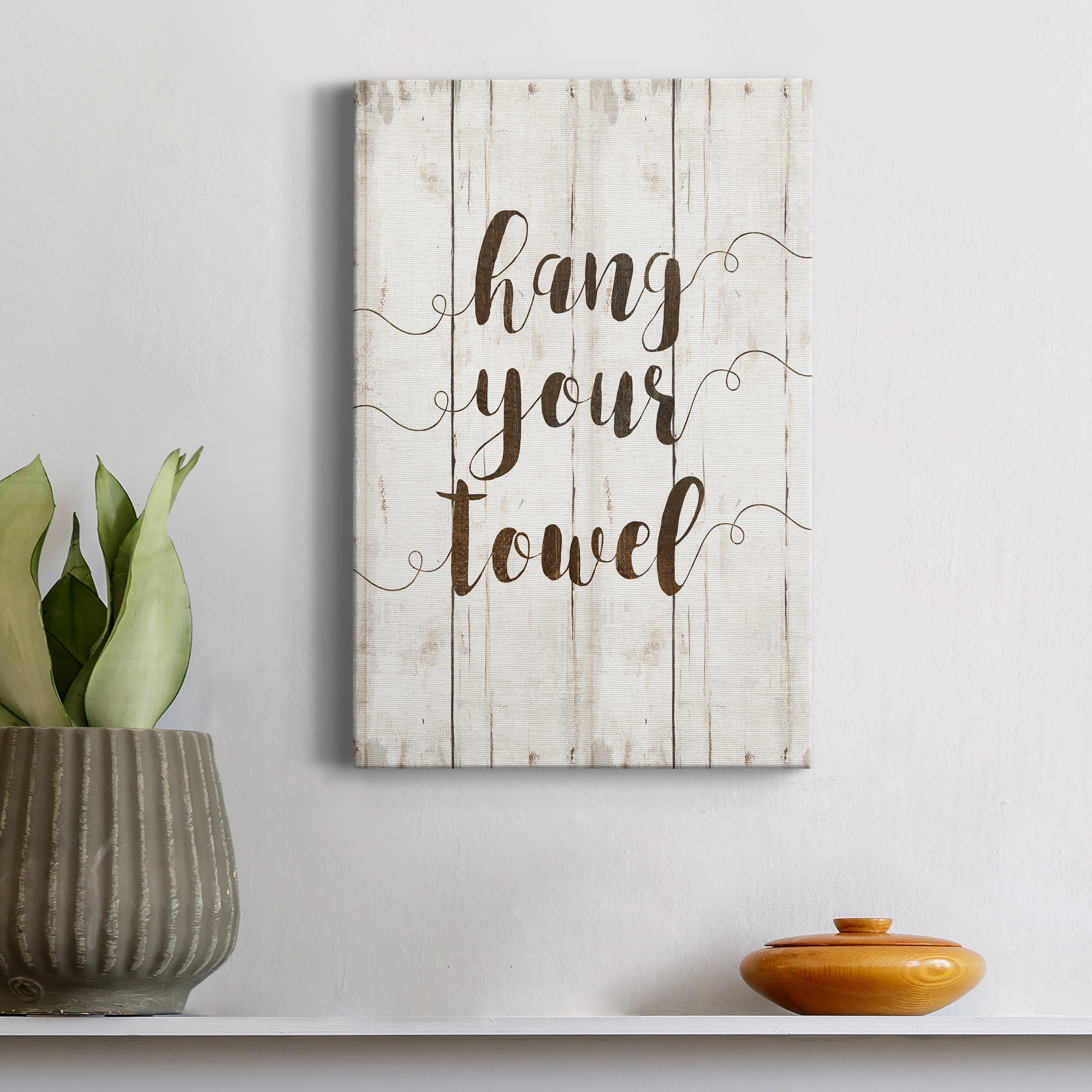 Hang Your Towel Premium Gallery Wrapped Canvas - Ready to Hang - 32 x 48