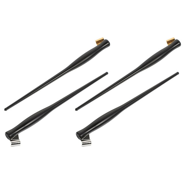 UPOUART 4Ud Portaplumas Para Caligrafía Con Mango Ergonómico De Resina Color Negro