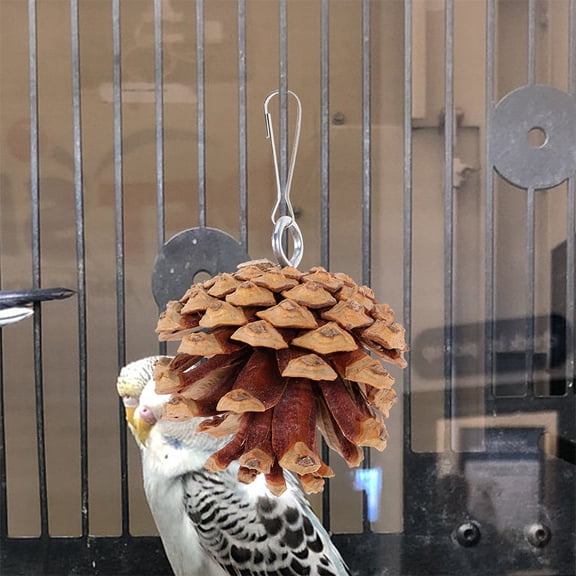 UPKOCH 5Pack Parrot Chewing Toys Budgie Toys Natural Coffee Versatile Use for Cockatiels