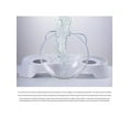 thumbnail image 3 of Plastic Incline Design Double Bowl Feeding Pet Dog Cat Food Water Dish, 3 of 4