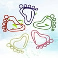 thumbnail image 3 of Miangastore 24Pcs Lovely Little Feet Shaped Photo Clips Paper Clips Creative Note Clips Paper Pin for Party Gift Office, 3 of 8