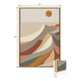 thumbnail image 4 of Rachel Lee of My Dream Wall Mid Century Modern Mountains Blue 2 Piece 23x33 Framed Canvas Wall Art by Bellamy, 4 of 8