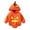 b-Orange, variant on Bigetiay Baby Boys Girls Sleeveless Halloween Pumpkin Hoodie Romper Bodysuit with Shoes, Size 6-12 Months