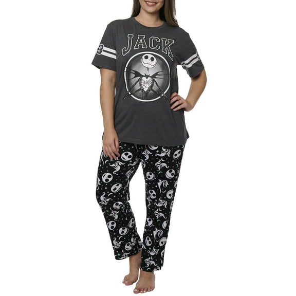 Women's Plus Nightmare Before Christmas T-Shirt & Pants Loungewear Set