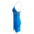 thumbnail image 3 of Gibobby Lenceria mujer sexy Conjunto de lencería sexy de encaje suave para mujer, ropa interior transparente con aros de encaje floral(Azul, XXG), 3 of 5