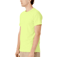 thumbnail image 3 of High Visibility T-Shirt, Safety Green, Sizes S-5XL | Hanes Men Short Sleeve Crew Neck Hi Vis Work Wear, 3 of 5