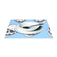 thumbnail image 3 of Ryvnso Placemats Set of 4 Skeleton Skull Head Dining Mats Heat-Resistant Non-Slip Washable Table Mat, 3 of 8