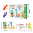 thumbnail image 2 of Kids Sewing Cards Lacing Animals Threading Boards Fine Motor Skills Toys Educational Quiet Activities Shoe Tie Practice Travel Learning Toy, 2 of 3