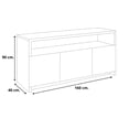 thumbnail image 3 of Hogare Centro de Entretenimiento para TV Buenos Aires, Mueble para TV Roble Blanco, 3 of 6