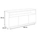 thumbnail image 3 of Hogare Centro de Entretenimiento para TV Buenos Aires, Mueble para TV Roble Blanco, 3 of 6