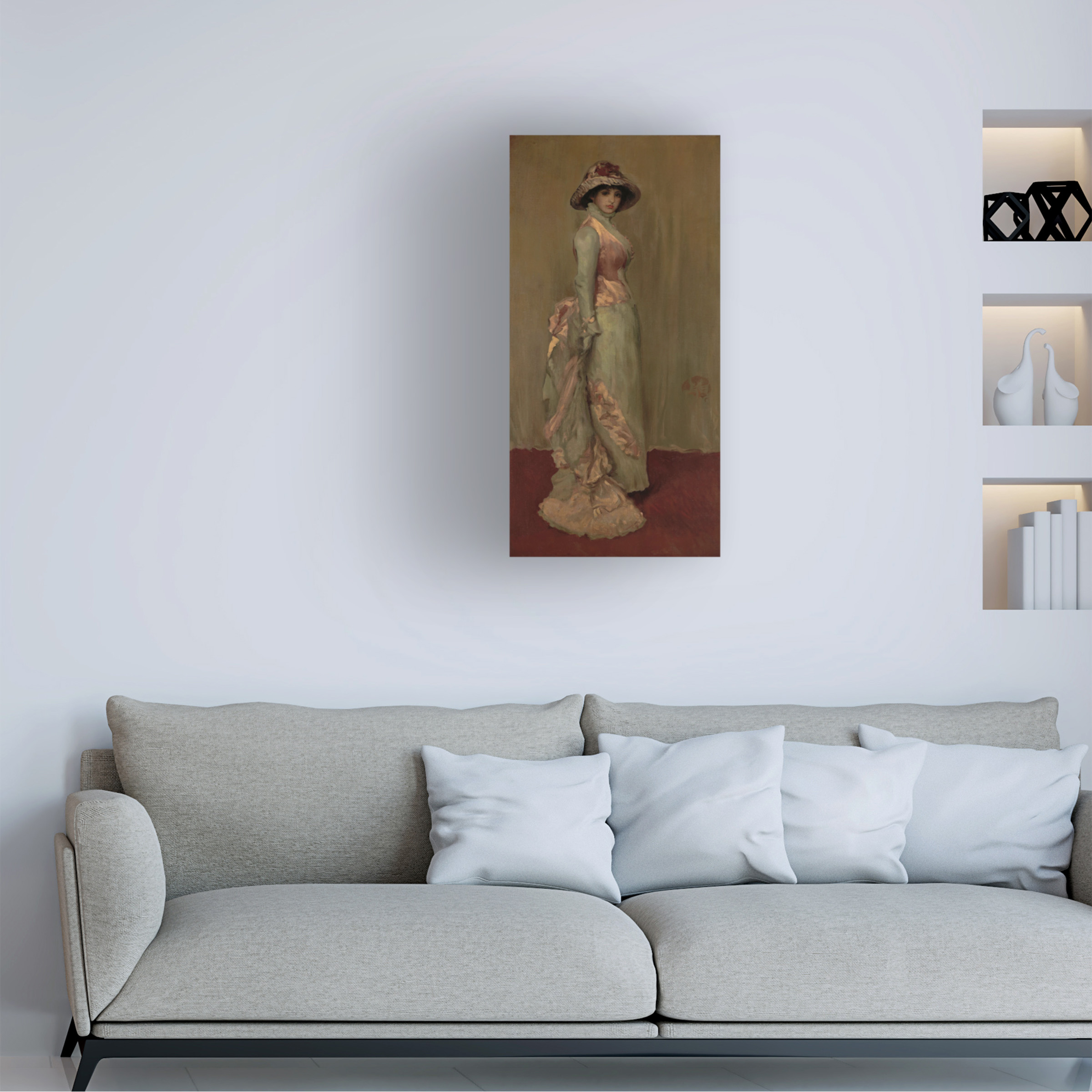 Whistler 'Harmony In Pink And Gray Lady Meux' Canvas Art
