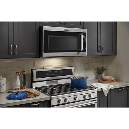KitchenAid - 2.0 Cu. Ft. Over-the-Range Microwave with Sensor Cooking - Stainless Steel