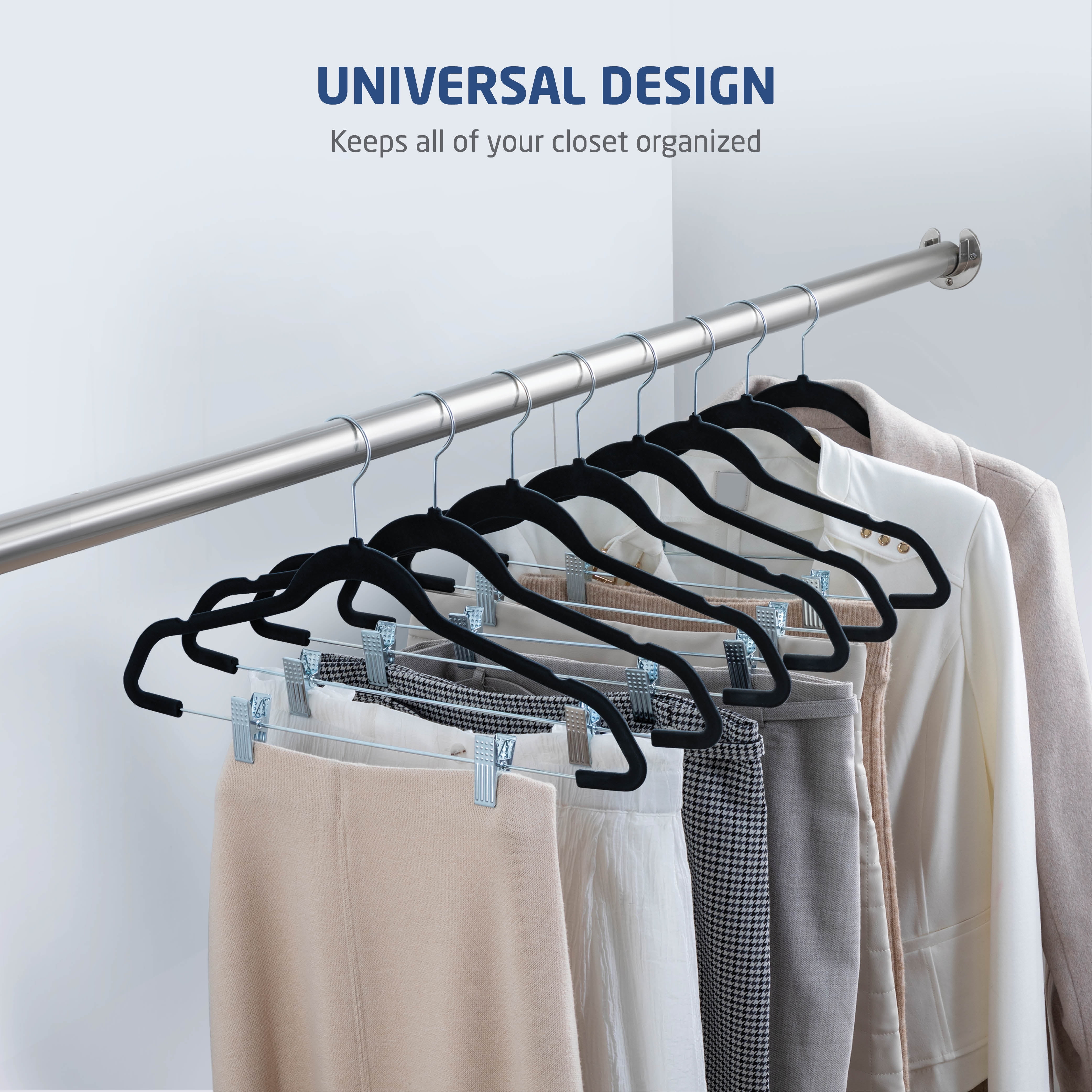 Non-Slip Velvet Clothes Hangers – Pyle USA