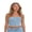 Blue 2, variant on Women Denim Vest, Off Shoulder Street Casual Party Street Fall Buttons Short Wrap Chest Vest