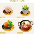 thumbnail image 5 of SKYSONIC Fall Pines Leafs Pot Holders Trivets, 2 Pcs Heat Resistant Trivets,Autumn Cotton Thread Weave Mats for Hot Pads Pans Pot Bowl Teapot for Kitchen Decor, 5 of 7