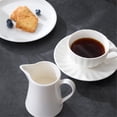thumbnail image 4 of Creative Ceramic Gravy Boat With Handle White Coffee Milk Pitcher Cooler Kettle, 4 of 6