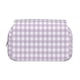 thumbnail image 2 of Disketp Purple Checkboard Estuche de Lápices de Doble Capa con Tapa Abatible y Cremallera, Organizador Escolar para Adolescentes y Adultos, 2 of 7