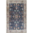 thumbnail image 1 of Momeni KARACKAR-9NVY5080 5 x 8 ft. Karachi Machine Made Traditional Rectangle Area Rug, Navy, 1 of 1