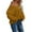 Orange, variant on Women's Off The Shoulder Hollow Knit Pullover Sweater, Loose Lightweight Soft Breathable V Neck Long Sleeve Solid Color Top for All Seasons Casual Wear, Layering Comfort and Versatile Styling Beige L
