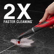 Rubbermaid Cordless Power Scrubber, Electric Handheld Cleaning Brush for Bathroom, Tile & Grout with 2 Heads