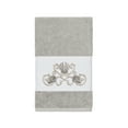 thumbnail image 5 of Authentic Hotel and Spa  Turkish Cotton Shells Embroidered Light Grey 3-piece Towel Set, 5 of 5