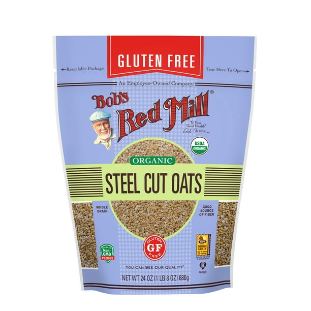 Bob's Red Mill, Steel Cut Oats, Gluten Free, Organic, 24 oz Walmart