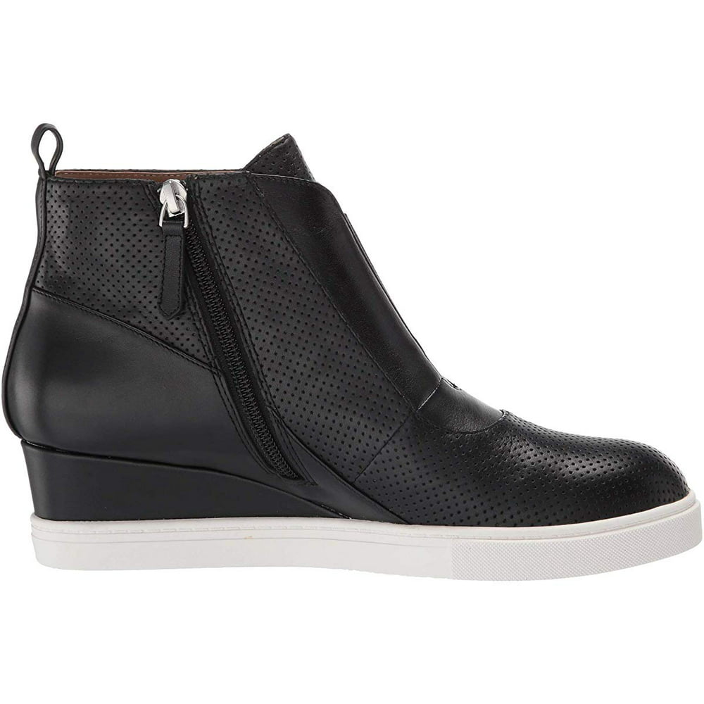 LINEA Paolo - LINEA Paolo Anna Wedge Sneaker Black Perforated Nappa ...