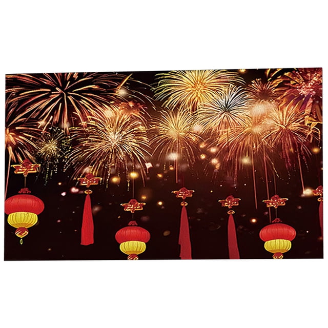 Bonheur Réveillon du Nouvel An - Or - Décorations de Table de Fête - Napperons de Fête du Réveillon du Nouvel An