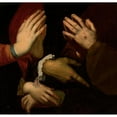 thumbnail image 2 of Wojciech Gerson 12x12 Black Ornate Wood Framed Double Matted Museum Art Print Titled: Studies of Hands, 2 of 5