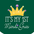 thumbnail image 4 of Inktastic My 1st Mardi Gras Crown Girls Baby Bib, 4 of 4
