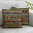 thumbnail image 3 of Tribal Throw Pillow Cushion Case , Ancestral American Cultures Inspired Vintage Aztec Motifs Folklore Pattern, Modern Accent Double-Sided Digital Printing, Multicolor, 3 of 5