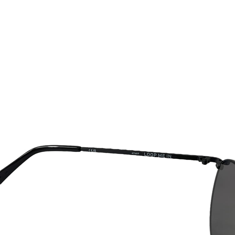 Quay Australia Loop Me In Round Sunglasses Black - Walmart.com display picture 1