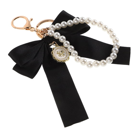 FRCOLOR Bow Keychain Cute Bow-knot Tassel Keychain Bowknot Ribbon Key Ring Creative Purse Bag Pendant Charm for Women Girls Car Keys Decoration