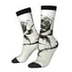 thumbnail image 1 of Balery Black And White Rose Calcetas Largas con Estampado para Hombre y Mujer – Suaves y Transpirables, Talla Única (US 5-11), 1 of 6