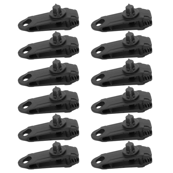 Tent Clip, Canopy Clamp, Black Lightweight For Outdoor Tents