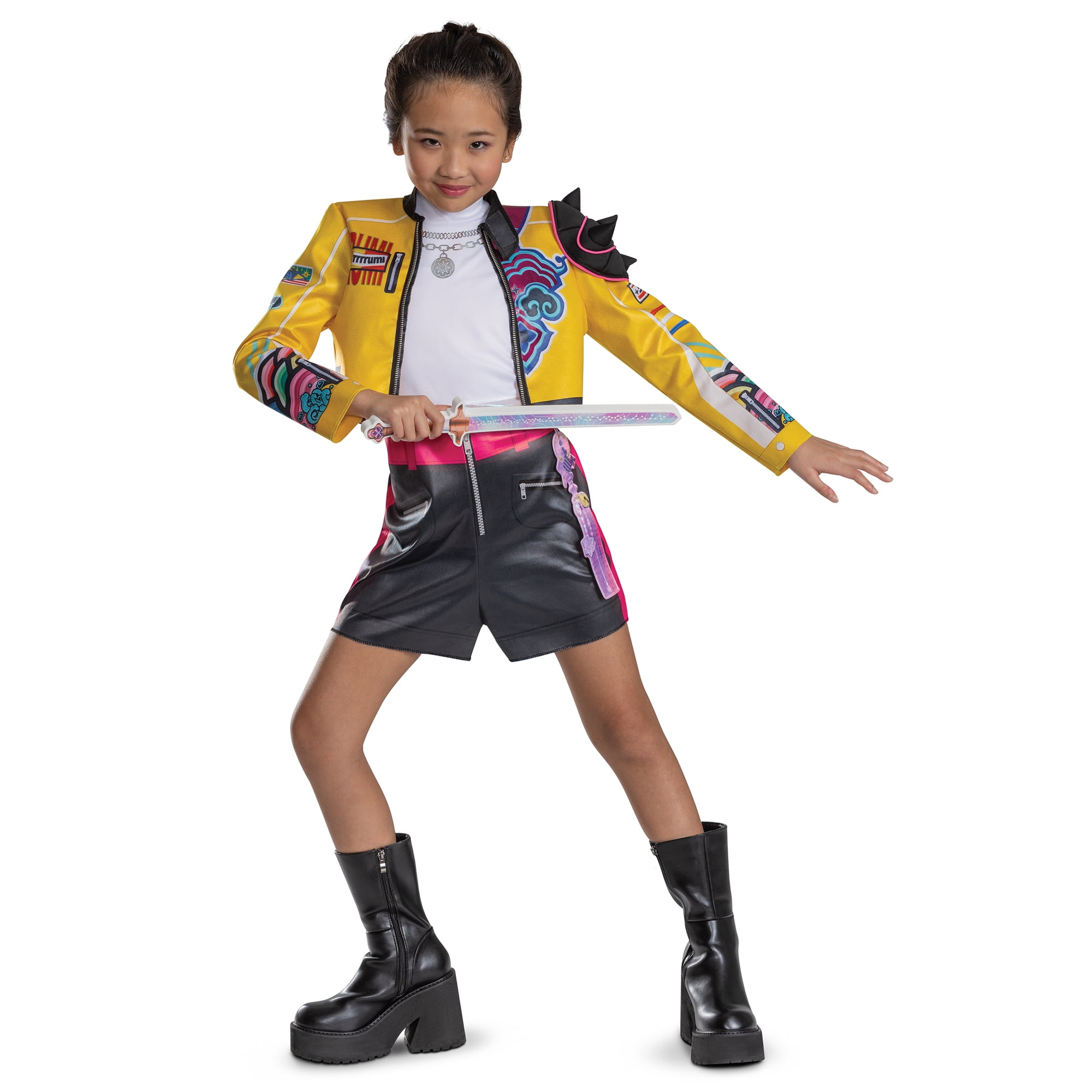 Netflix K-Pop Demon Hunters Rumi Halloween Costume for Children, Girls Size S (6/6X), by Disguise