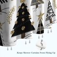thumbnail image 6 of White Christmas Tree and Snowflake Pattern Shower Curtain 72"x84" ,Bathroom Decorative Shower Curtains Set with 12 Hooks,Modern Waterproof Washable Shower Curtain, 6 of 6